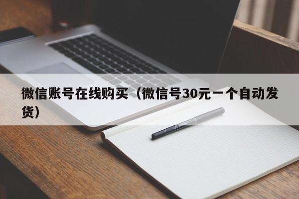 微信账号在线购买（微信号30元一个自动发货）